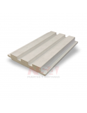 Revestimiento panel wall MDF color prepintado blanco. Medidas 160 x 9 x 2600 mm.