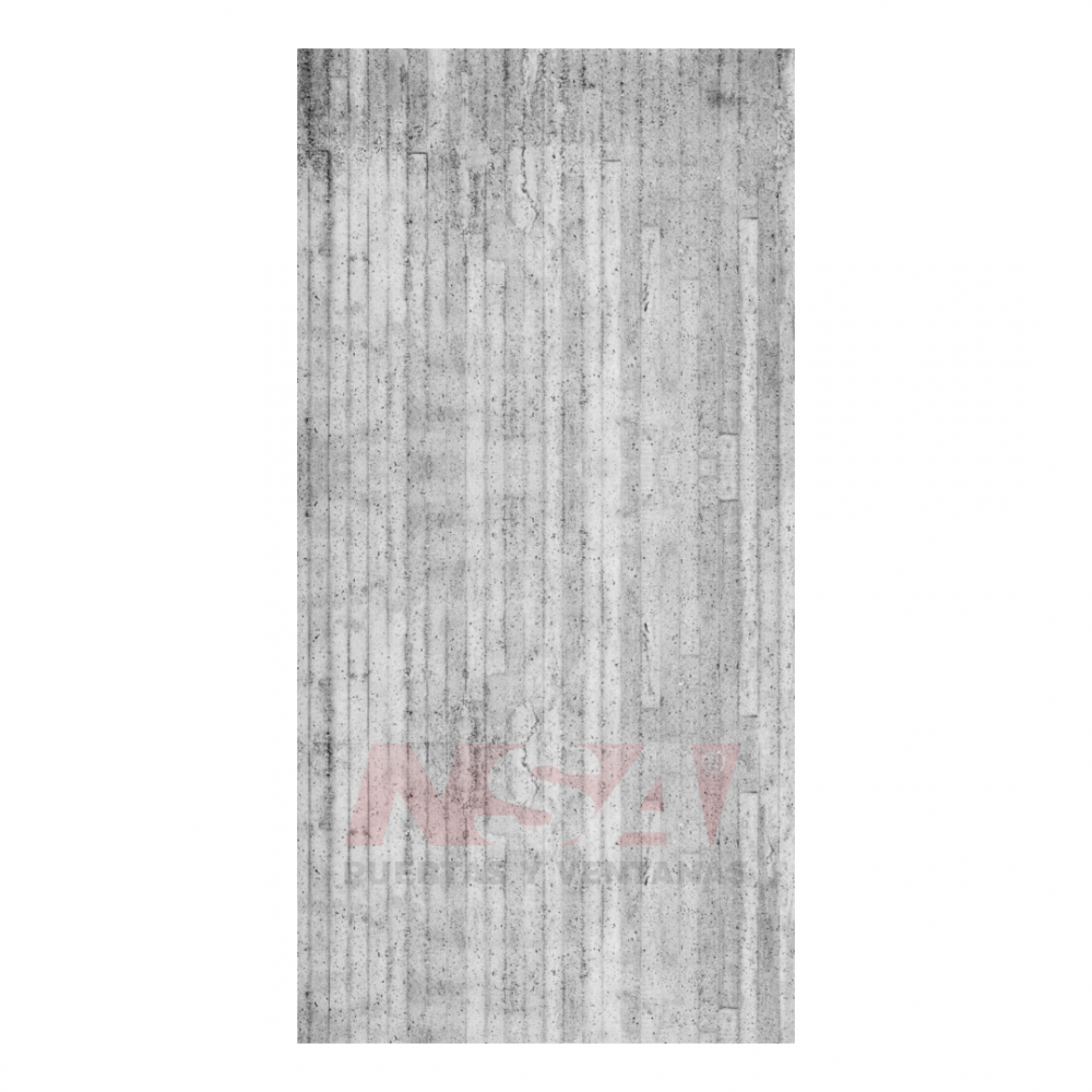 Placa de pvc texturada simil concreto de 2,44 x 1,22 mts.