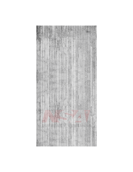 Placa de pvc texturada simil concreto de 2,44 x 1,22 mts.
