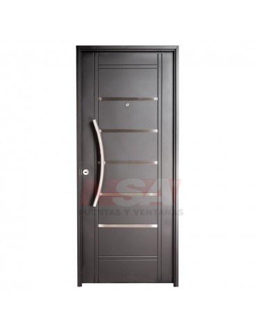 Puerta Premium de chapa inyectada c/barral curvo