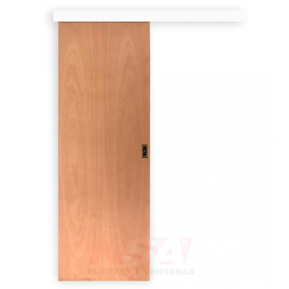 Puerta placa corrediza de cedro