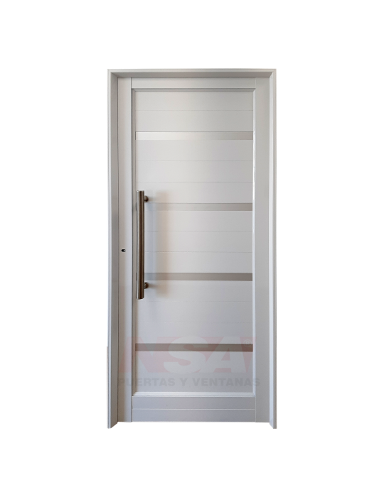 Puerta de aluminio rev. tubular Mod. 706 Puerta de aluminio rev. tubular Mod. 706