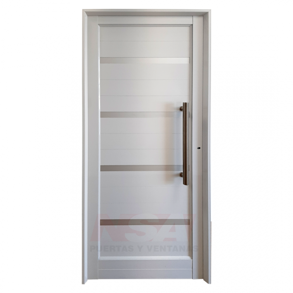 Puerta de aluminio rev. tubular Mod. 706 Puerta de aluminio rev. tubular Mod. 706