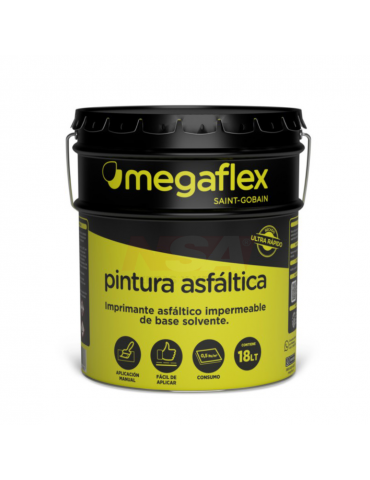 Pintura asfáltica Megaflex x 18 lts.