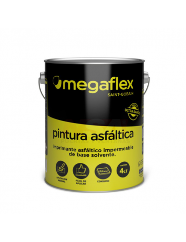 Pintura asfáltica Megaflex x 4 lts.