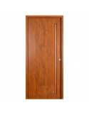 Puerta de chapa inyectada Linea Deluxe Wood modelo barral oculto