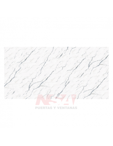 Placa de pvc Linea Brillante simil marmol Modelo Marble de 2,44 x 1,22 mts.