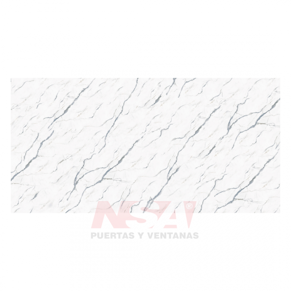 Placa de pvc Linea Brillante simil marmol Modelo Marble de 2,44 x 1,22 mts.