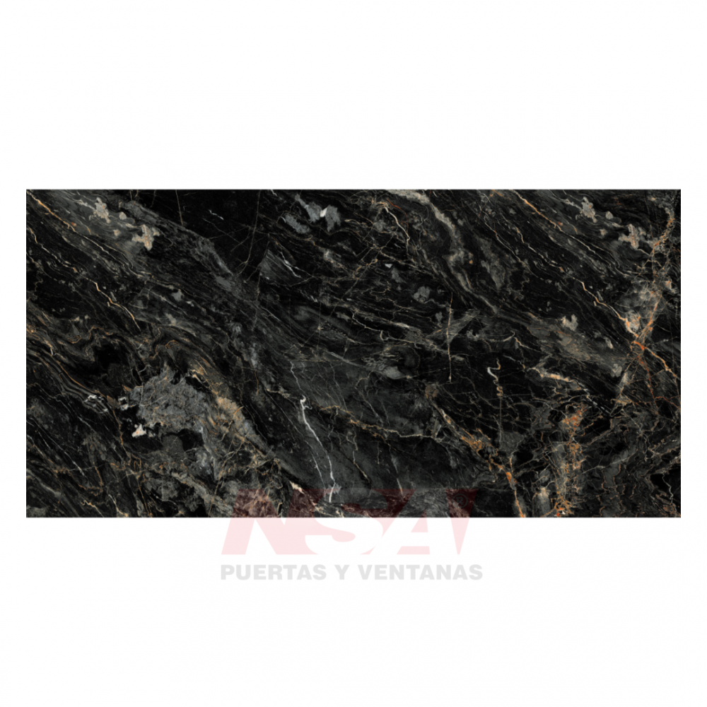 Placa de pvc Linea Brillante simil marmol Modelo Nakle / Saint Laurent de 2,44 x 1,22 mts.