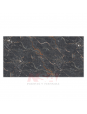 Placa de pvc Linea Brillante simil marmol Modelo Grey Brown/ Sequoia Brown de 2,44 x 1,22 mts.