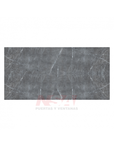 Placa de pvc Linea Brillante simil marmol Modelo Pietra / Grey de 2,44 x 1,22 mts.