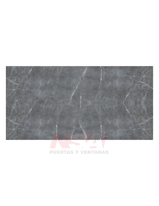 Placa de pvc Linea Brillante simil marmol Modelo Pietra / Grey de 2,44 x 1,22 mts.