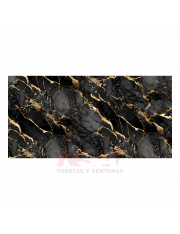 Placa de pvc Linea Brillante simil marmol Modelo GoldenFever de 2,44 x 1,22 mts.