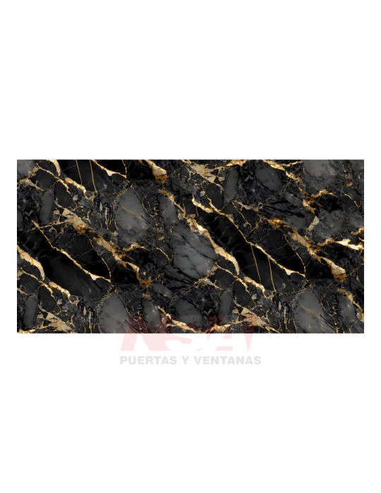 Placa de pvc Linea Brillante simil marmol Modelo GoldenFever de 2,44 x 1,22 mts.