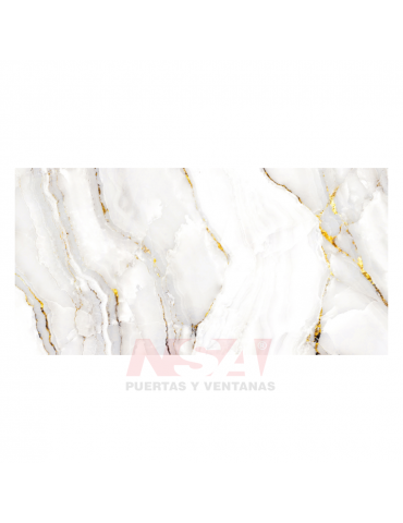 Placa de pvc Linea Brillante simil marmol Modelo Calacatta Oro / Goldmine