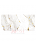 Placa de pvc Linea Brillante simil marmol Modelo Calacatta Oro / Goldmine