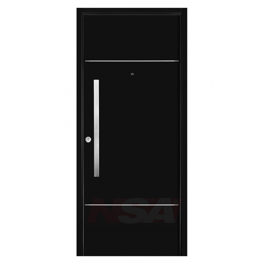 Puerta de exterior Linea Innova de Oblak Mod. 1942 color Negro.