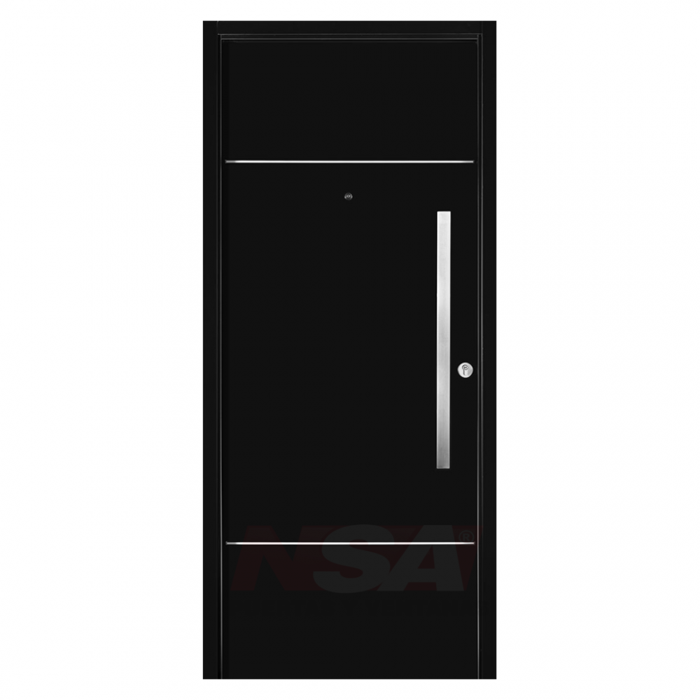 Puerta de exterior Linea Innova de Oblak Mod. 1942 color Negro.