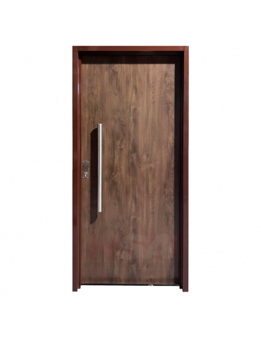 Puerta de chapa inyectada Linea Exlusive Mod. 883 color Caoba.