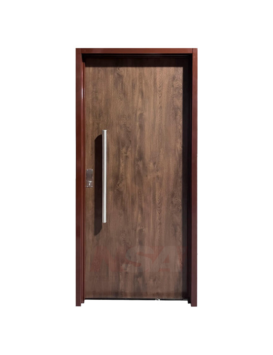 Puerta de chapa inyectada Linea Exlusive Mod. 883 color Caoba.