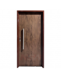 Puerta de chapa inyectada Linea Exlusive Mod. 883 color Caoba.