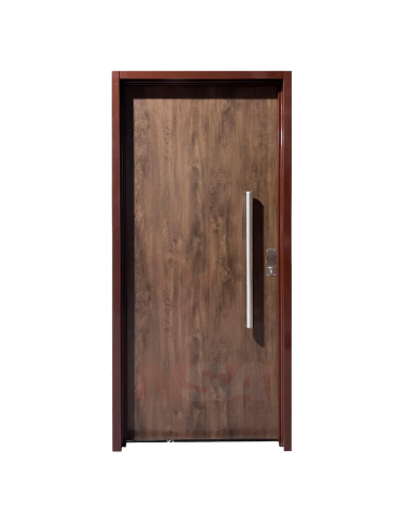 Puerta de chapa inyectada Linea Exlusive Mod. 883 color Caoba.