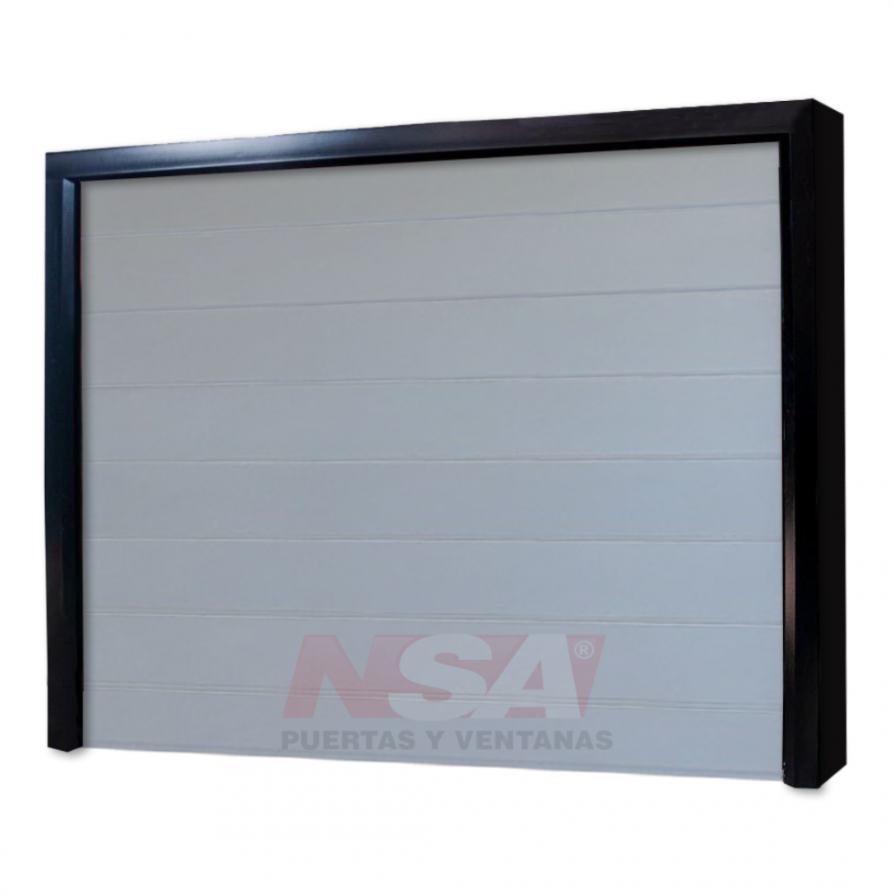 Portón levadizo Mod. Simil aluminio blanco. Mecanismo MANUAL. Medidas 2,62 x 2,10.