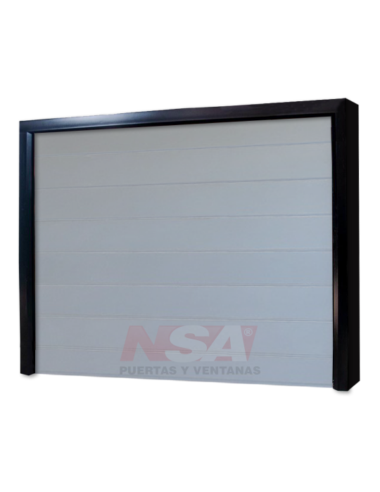 Portón levadizo Mod. Simil aluminio blanco. Mecanismo MANUAL. Medidas 2,62 x 2,10.