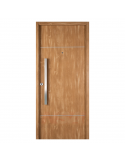 Puerta de chapa inyectada Linea Innova Mod. 1942 simil madera roble natural con barral.