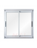 Ventana de aluminio de Linea Modena hojas corredizas vidrio entero con tope mosquitero