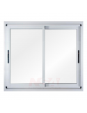 Ventana de aluminio de Linea Modena hojas corredizas vidrio entero con tope mosquitero