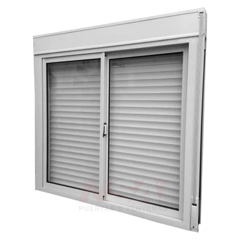 Ventana de PVC Linea Fra con persiana integrada en cajón compacto Ventana de PVC Linea Fra con persiana integrada en cajón compacto