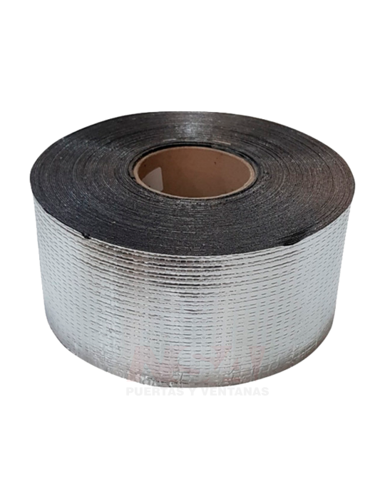 Membrana autoadhesiva con aluminio. Rollo de 10cm x 10mts Membrana autoadhesiva con aluminio. Rollo de 10cm x 10mts
