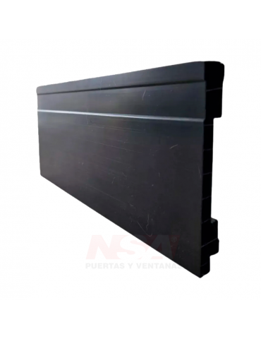 ZOCALO P/ PISO RECTO PVC 10CM X 240CM NEGRO