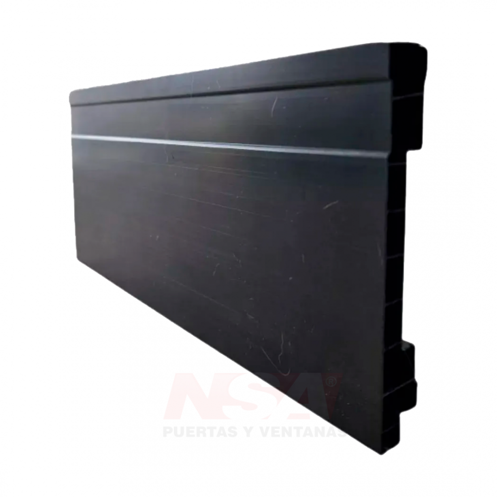 ZOCALO P/ PISO RECTO PVC 10CM X 240CM NEGRO