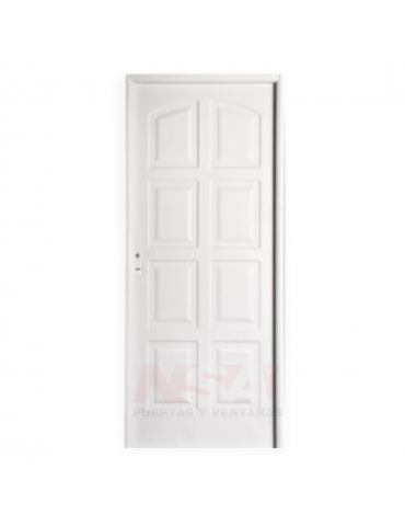 Puerta de chapa inyectada Linea Intermedia Mod. Ciega 8 Tableros