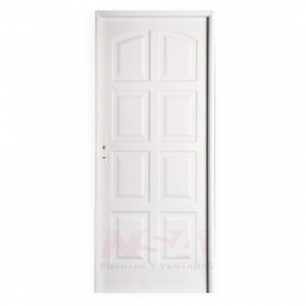Puerta de chapa inyectada Linea Intermedia Mod. Ciega 8 Tableros