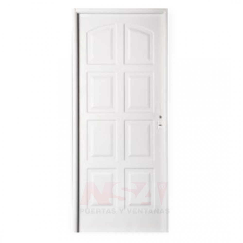 Puerta de chapa inyectada Linea Intermedia Mod. Ciega 8 Tableros