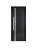 Puerta de chapa inyectada Linea Semipremium Mod. Lisa 2 apliques verticales