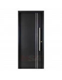 Puerta de chapa inyectada Linea Semipremium Mod. Lisa 2 apliques verticales
