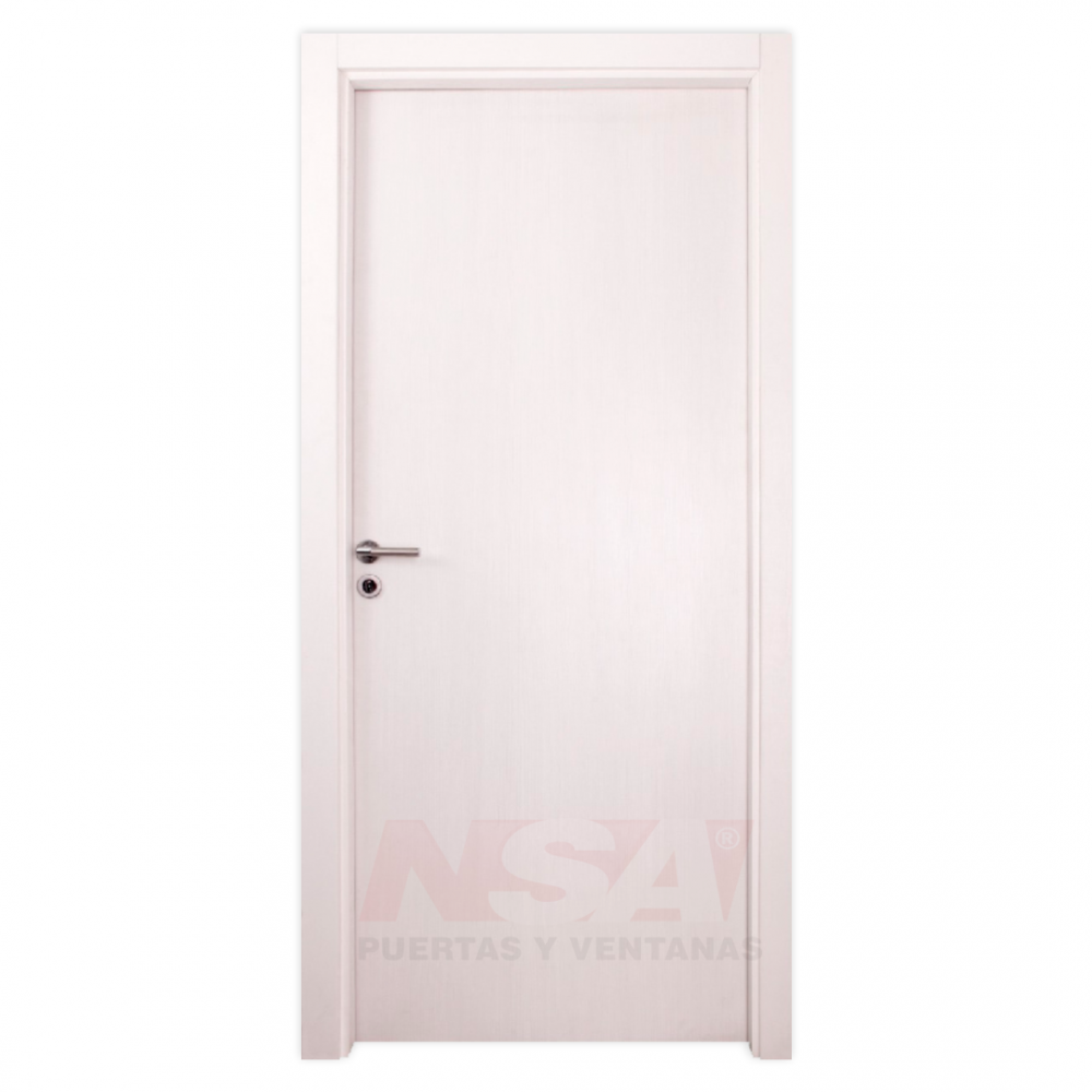 Puerta placa Mod. Nube de 0,80 x 2,00 color blanca.