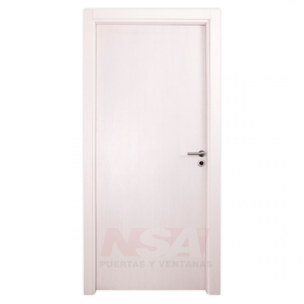 Puerta placa Mod. Nube de 0,80 x 2,00 color blanca.