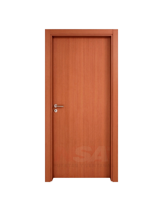 Puerta placa Mod. Cedro de 0,80 x 2,00 color cedro.