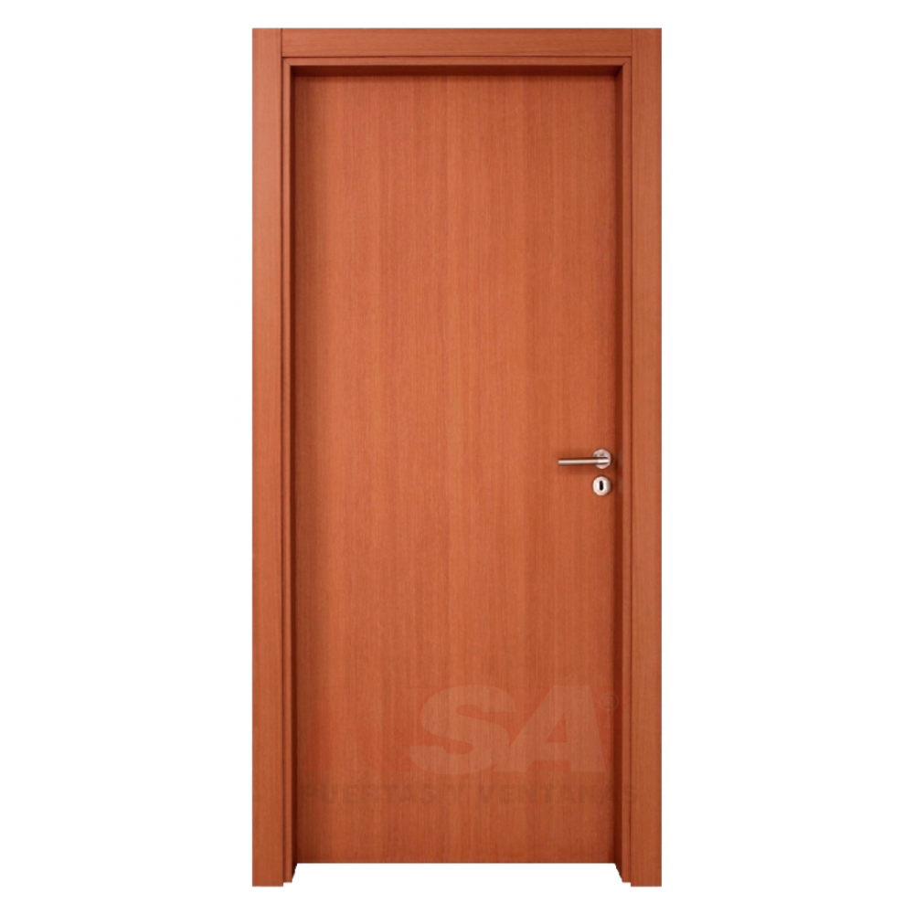 Puerta placa Mod. Cedro de 0,80 x 2,00 color cedro.