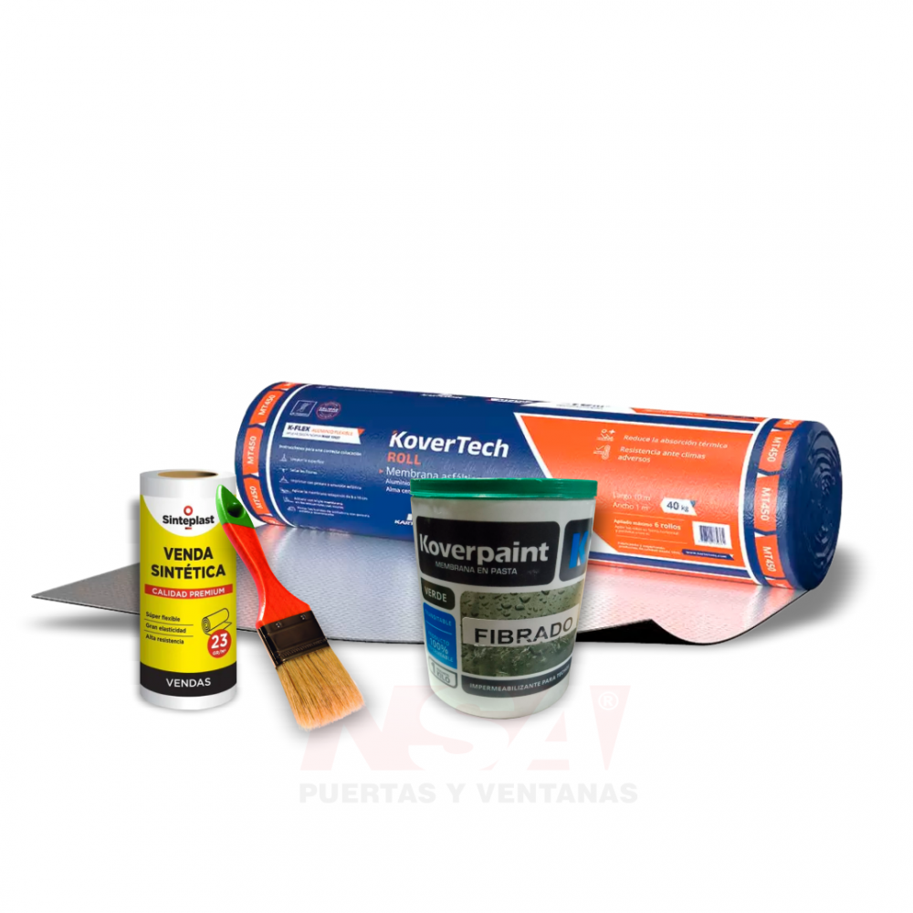 Rollo membrana + membrana en pasta + venda + pincel
