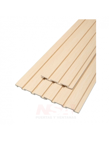 Revestimiento wall panel interior eps maple 2750 x 120 x 11 mm. Color maple.