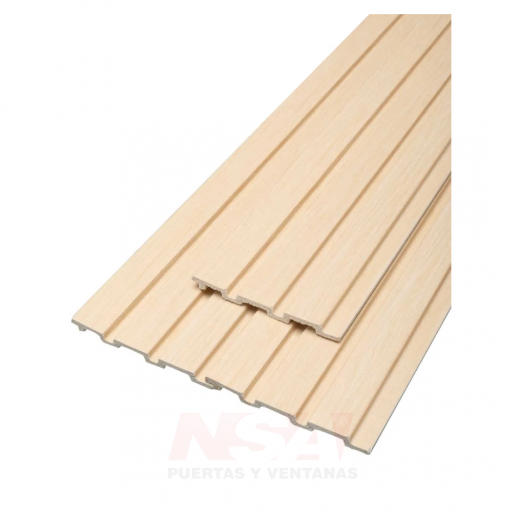 Revestimiento wall panel interior eps maple 2750 x 120 x 11 mm. Color maple.