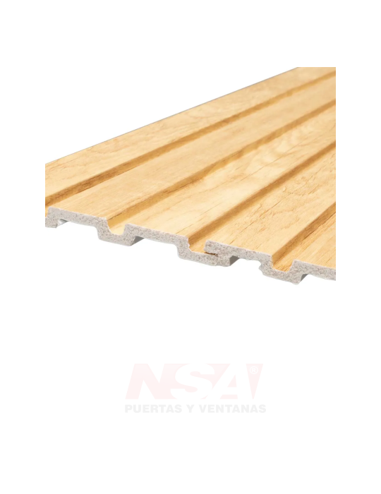 Revestimiento wall panel interior eps. Color pino.