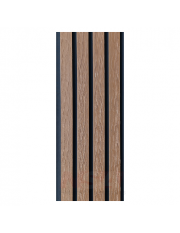 Revestimiento wall panel exterior wpc bicolor Teak Black