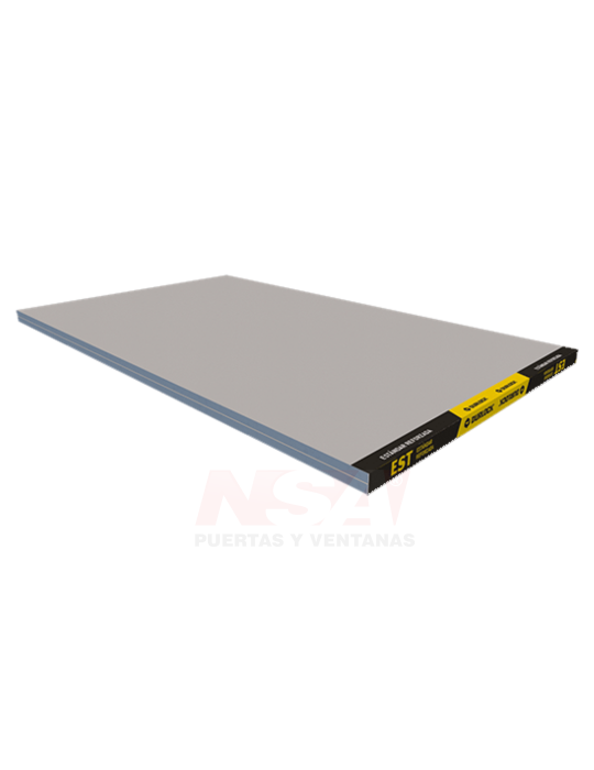 Placa de yeso Durlock Linea Standard de 9,5mm.